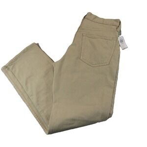 New Old Navy‎ Mens Jeans 30 x 30 Slim Khaki Tan Stretch Cotton Flat Front Built